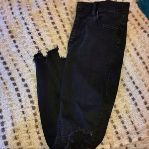 Black Stretchy ripped American Eagle Jeans